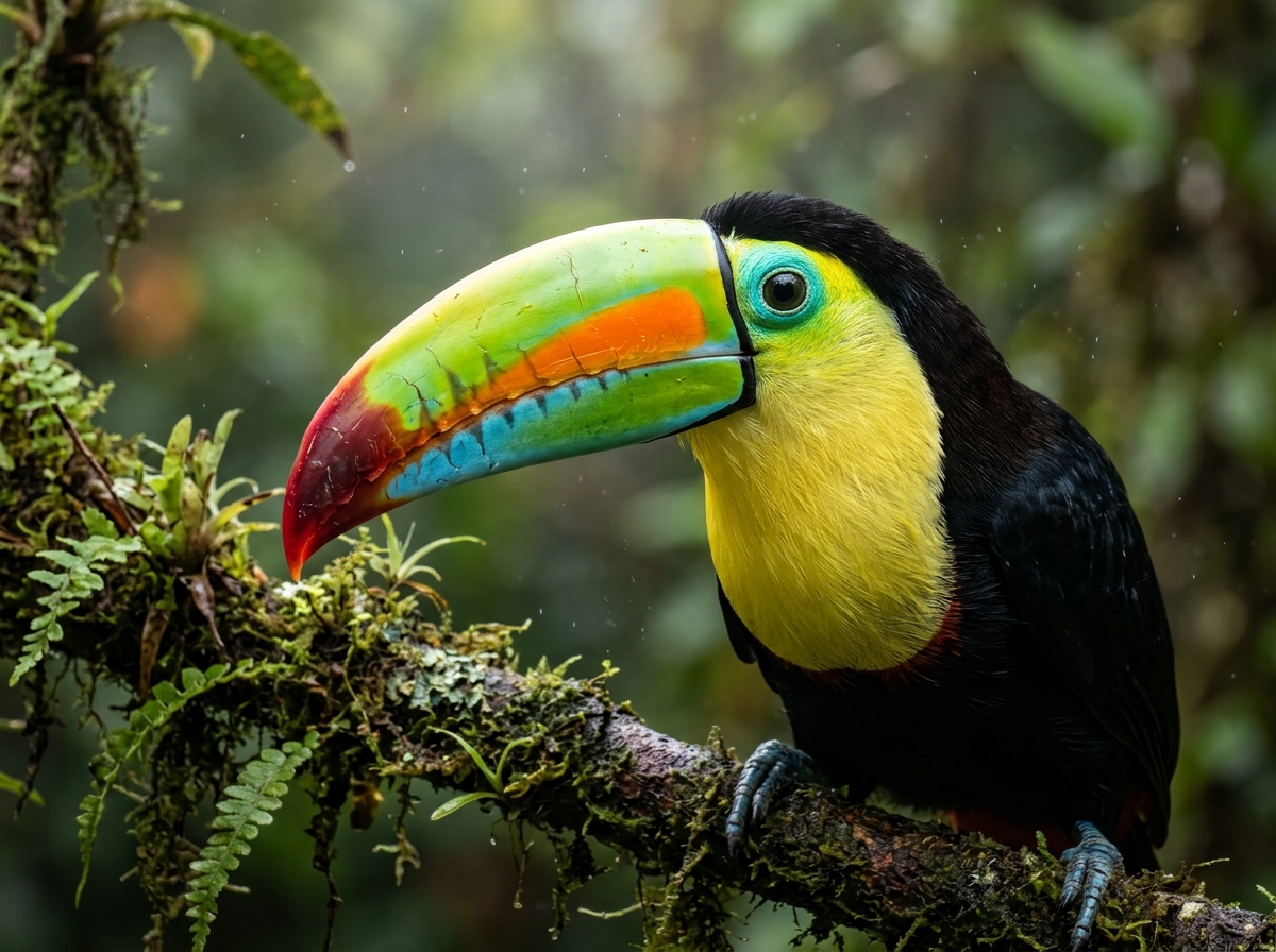 Vivid color depth and durability - Keel-billed Toucan AMIS